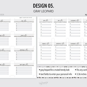 ROUTINE *FILLABLE* Planner Cards Bundle | Routine Cards | Task Cards | Fillable & Printable | 5 Designs | Fits All Card Slots image 7