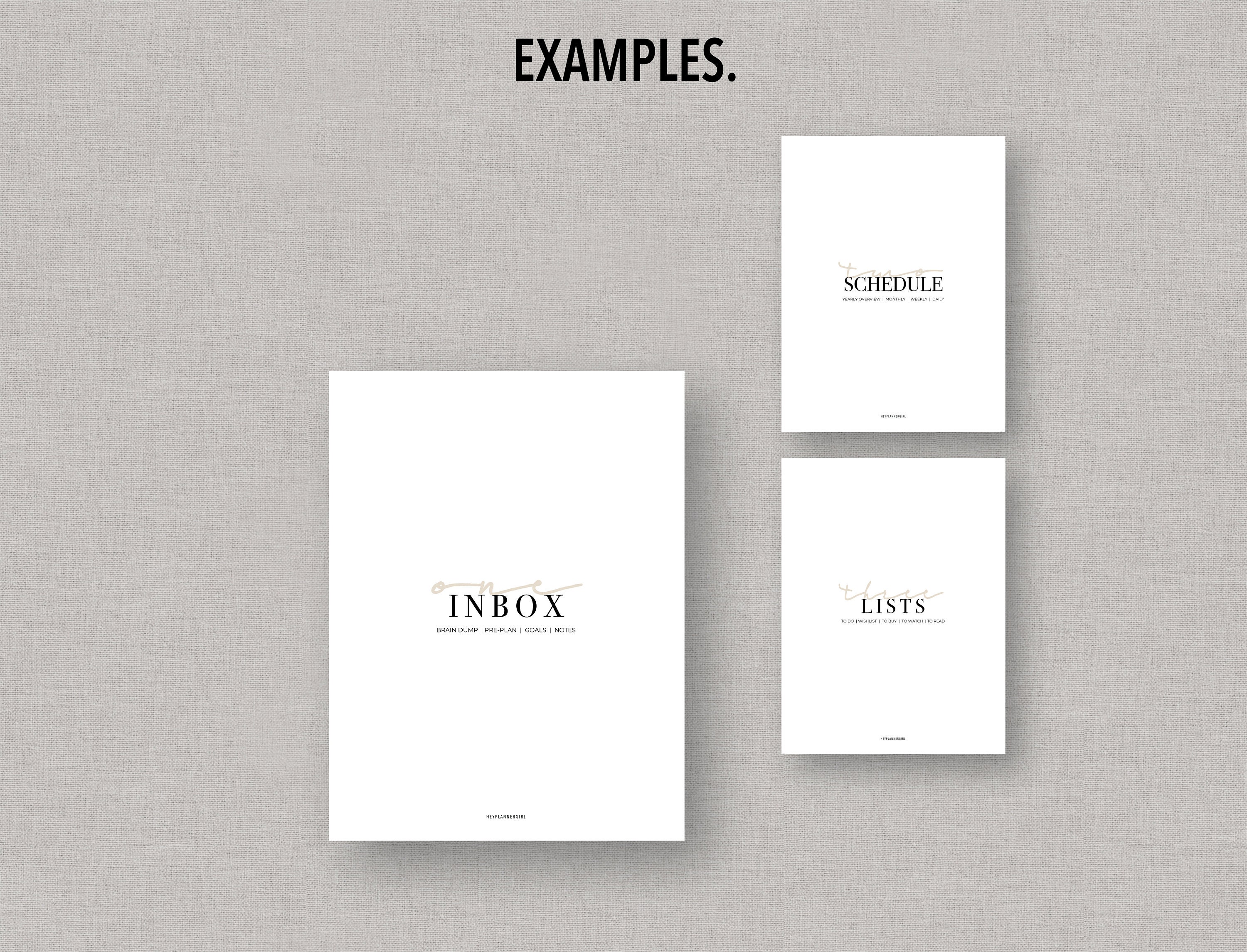 B6 *FILLABLE* {minimal} Section Covers | Fillable & Printable | 6 Cover ...