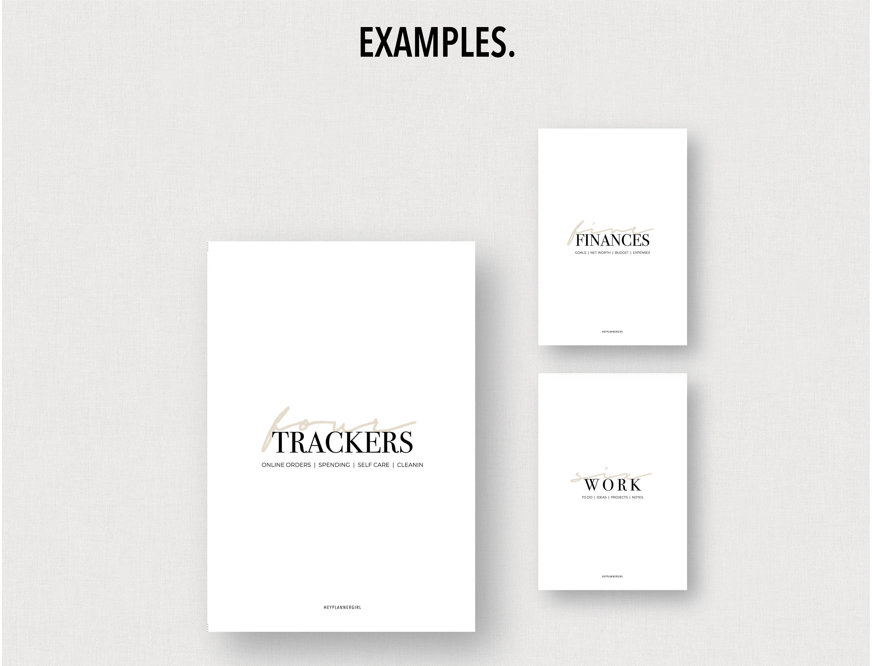 POCKET *FILLABLE* {minimal} SECTION Covers | Fillable & Printable | 6 ...