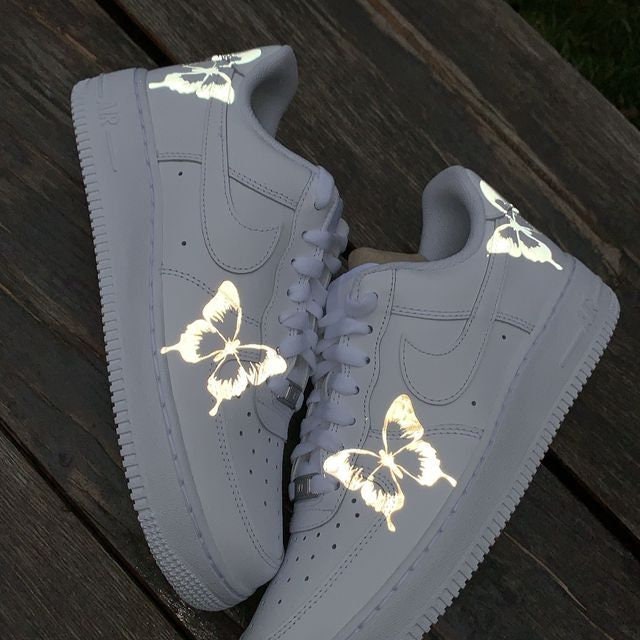 Butterfly Stickers for Shoes Reflective Butterfly Design Etsy