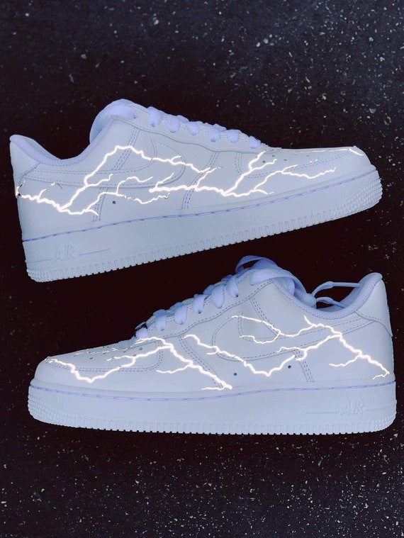 Lightning Stickers for Shoes Reflective Lightning Design Etsy.de
