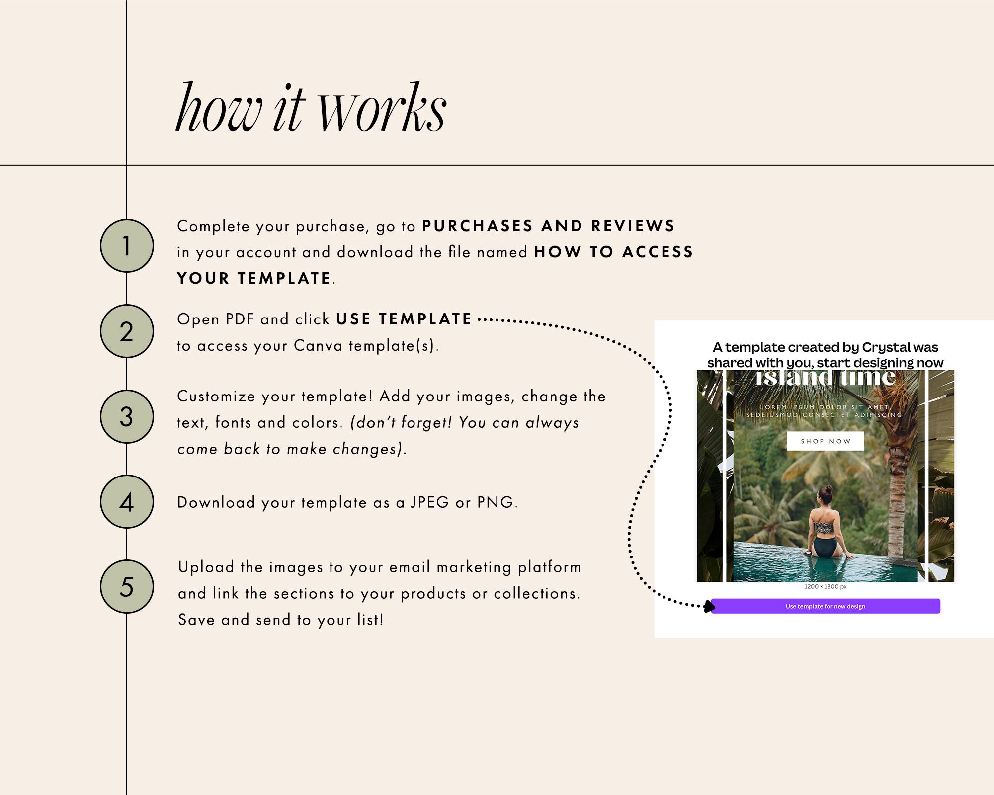 Boho Beach Resort Email Template, Modern Email Marketing Template ...