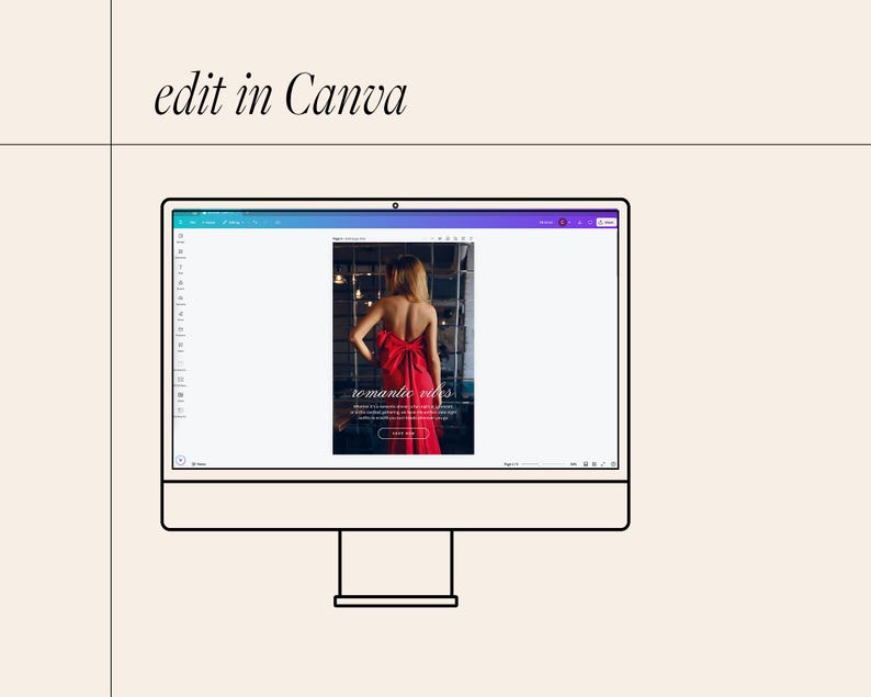Neutral Fashion Email Template, Sophisticated Chic Canva Email Template, Minimalist Email Marketing Newsletter, Elegant Email image 5