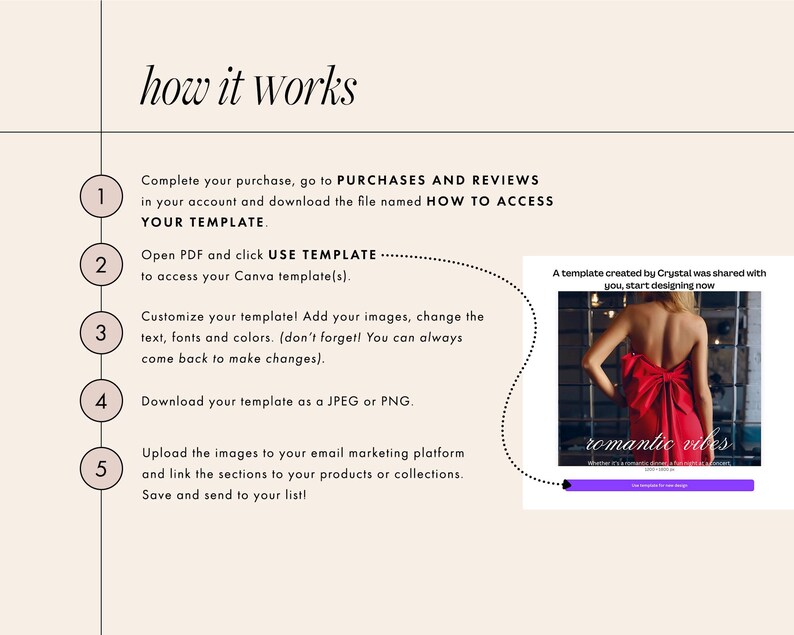 Neutral Fashion Email Template, Sophisticated Chic Canva Email Template, Minimalist Email Marketing Newsletter, Elegant Email image 4