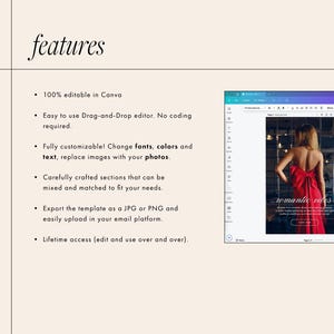 Neutral Fashion Email Template, Sophisticated Chic Canva Email Template, Minimalist Email Marketing Newsletter, Elegant Email image 3