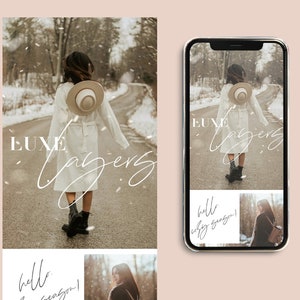Winter Fashion Email Marketing Template, Modern Chic Canva Email Template, Neutral Beige Email, Minimalist Holiday Email Newsletter image 5