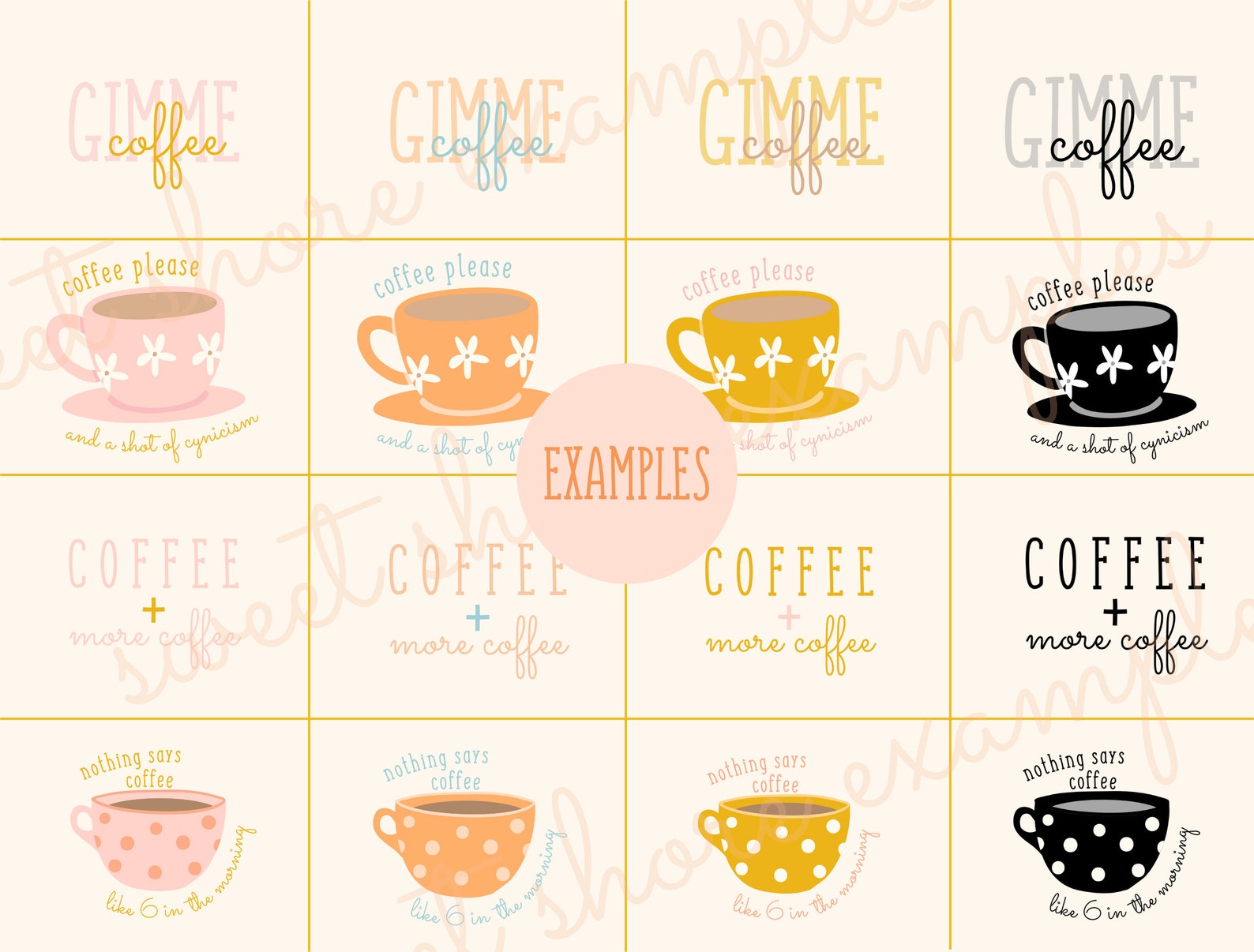 Gilmore Girls Coffee Inspired Designs SVG, PNG Bright, Lorelei Rory