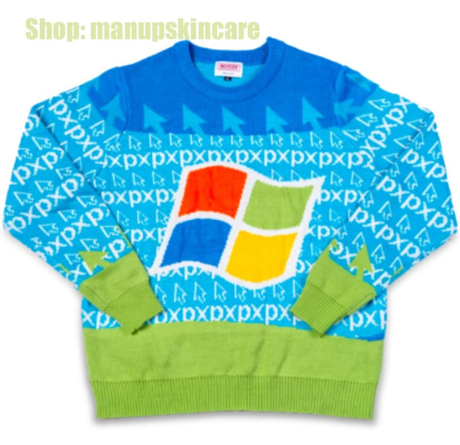 Discover The Windows XP Ugly Christmas 3D Sweater