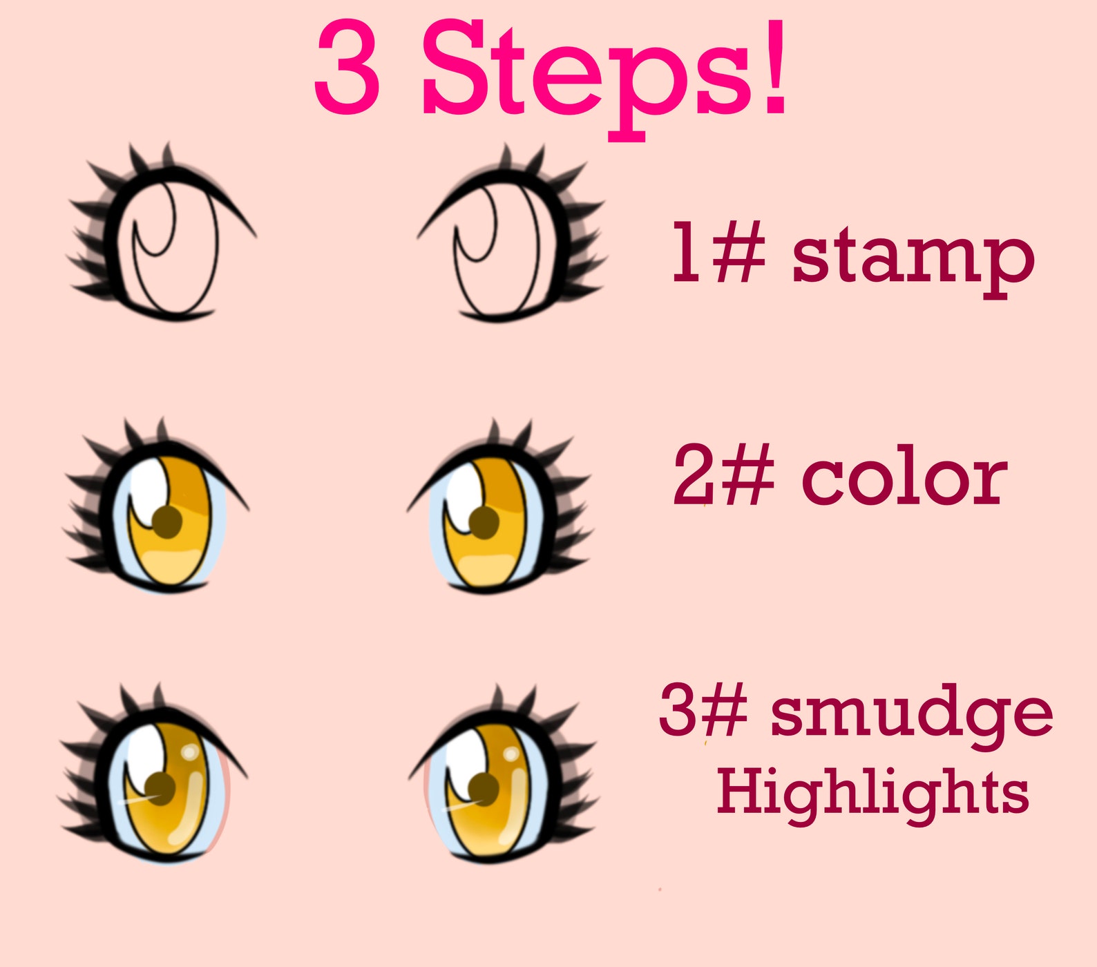 10 Procreate Eyes Stamp Procreate Anime Eyes Brush Etsy