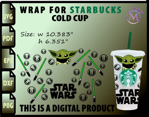 Download Baby Yoda Wrap Svg Star Wars Wrap Svg Full Wrap For Etsy