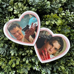 HEARTTHROBS Billy Loomis and Stu Macher clear die cut sticker