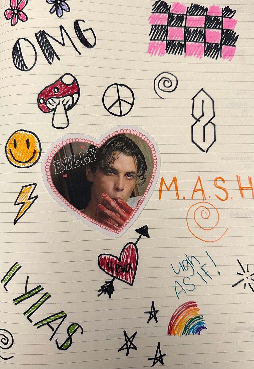 HEARTTHROBS Billy Loomis Clear Die Cut Sticker - Etsy