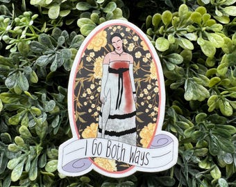 Jennifer Check inspired die cut sticker