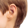 Solid 925 Silver | 16G\/20G CZ Trinity Ball Rook Barbell | Snug | Eyebrow | Tragus | 5mm 7mm