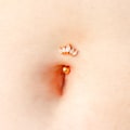 Gold Vermeil 16G 14G Petite Tiara Reverse Belly Ring | 6mm 1/4" 8mm 5/16" 10mm 3/8"