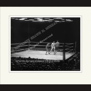 Fight of The Century-and-a-Half: Jack Dempsey vs. Gene Tunney - Framed vintage boxing photograph print picture