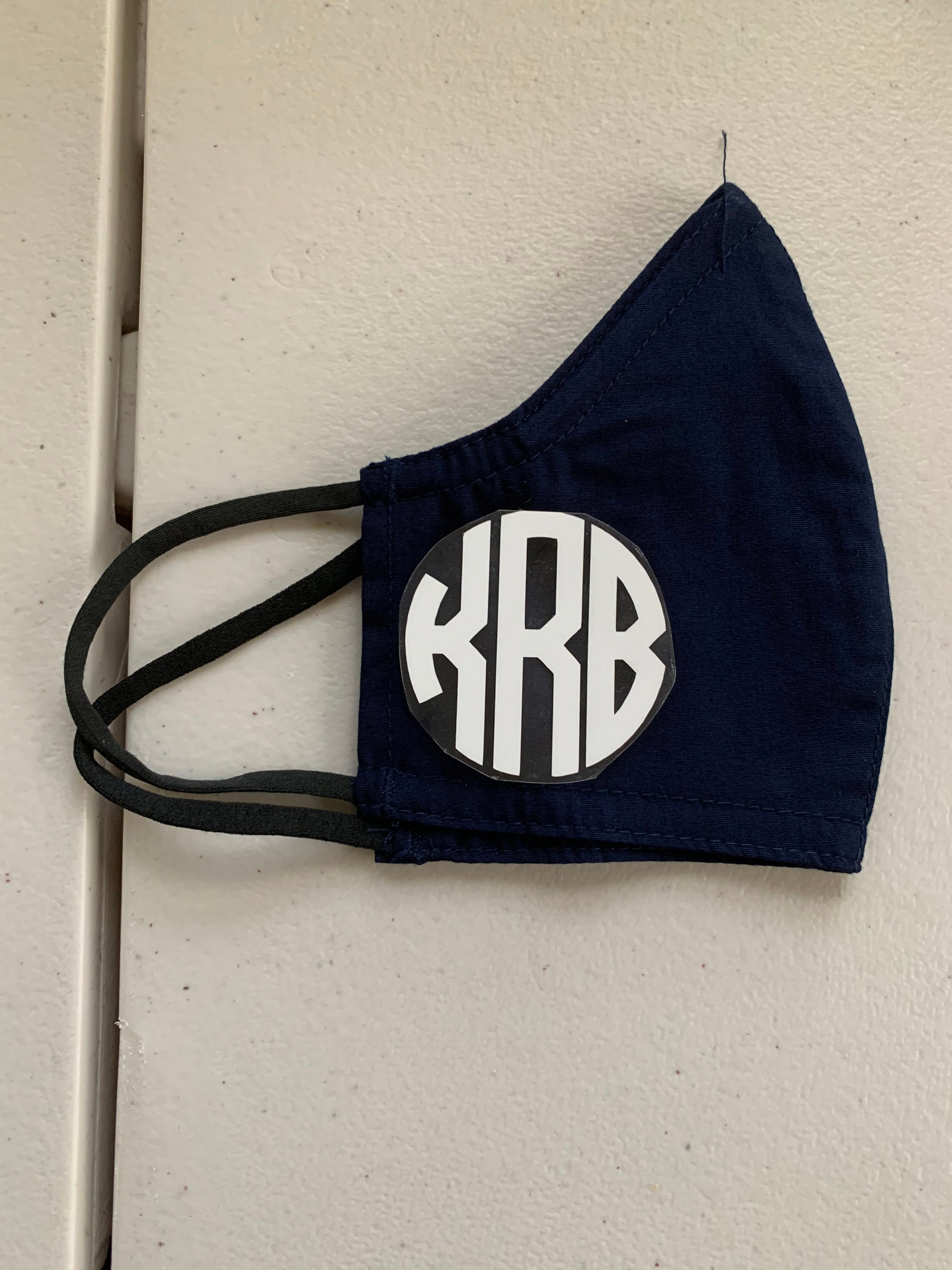 Kids monogram/name mask in assorted colors Etsy