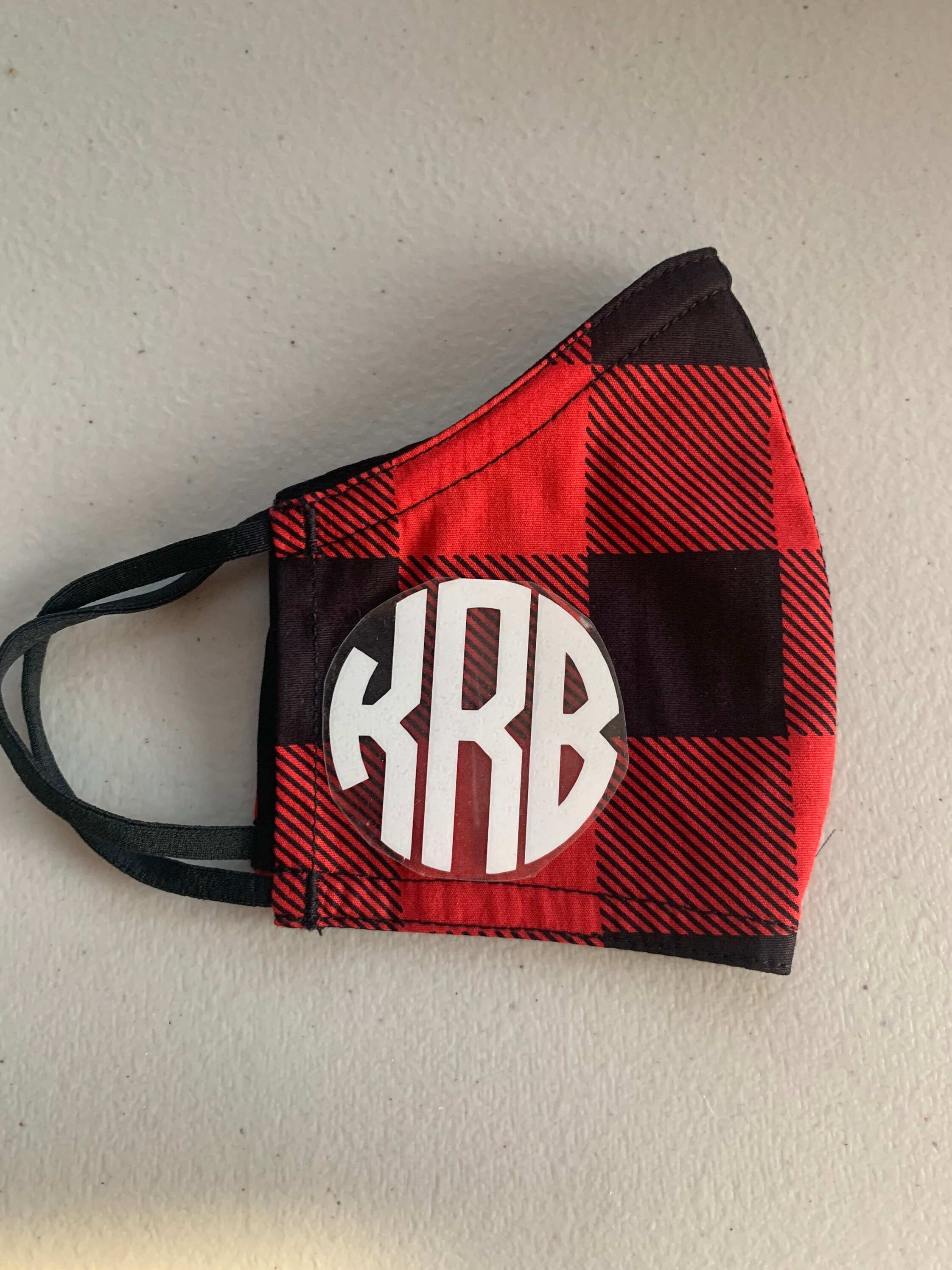 Kids monogram/name mask in assorted colors Etsy