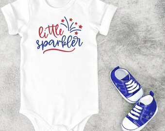 Body para bebé Little Sparkler® – 4 de julio, primer día de la Independencia
