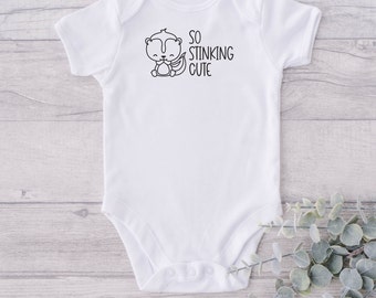 So Stinking Cute Baby Onesie® - Skunk Baby Onesie® - Skunk Baby Outfit - Skunk Baby Shower - Animal Onesie® - Baby Skunk Bodysuit