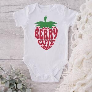 Berry Cute Baby Onesie® - Strawberry Baby Onesie® - Strawberry Baby Bodysuit