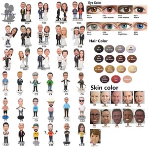 Anpassad 50-årsjubileums-bobblehead: Personlig polymerlera-parfigur bild 10