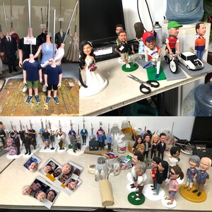 Anpassad 50-årsjubileums-bobblehead: Personlig polymerlera-parfigur bild 7