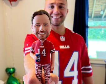 Gepersonaliseerde Clay Bobblehead: gepersonaliseerd 3D-standbeeld, sport- en huisdiercadeaus