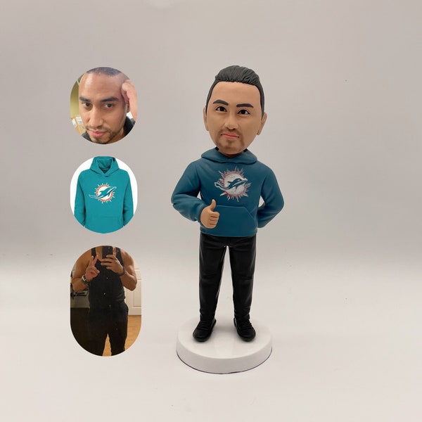 Custom bobbleheads: | Customizable bobbleheads gifts for boyfriend | Personalized bobbleheads unique gifts for birthday and Christmas