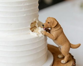 Personalized Dog Cake Topper: Custom Pet Portrait, Handmade Ceramic