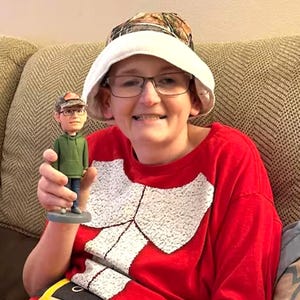 Boneco de cabeça bobblehead personalizado: presente personalizado com retrato de argila