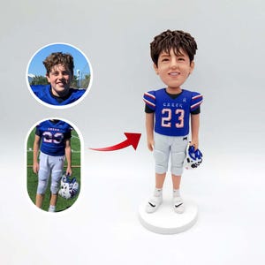 Personalized Hockey Player Bobbleheads, Custom Hockey Player Figurines, Custom Hockey Farrier Images,Gifts for Hockey Players,Gifts for Sons