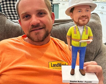Custom Bobblehead Doll: Personalized Polymer Clay Figurine Gift