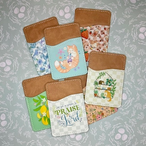 Billetera adhesiva para teléfono / Lindo accesorio para funda de teléfono / Tarjetero / Regalo para ella / Accesorio de teléfono moderno