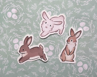 Cute bunny sticker | cute sticker for bunny lovers | gift for her | rabbits | cute spring sticker | Easter or mother's day gift