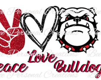 Bulldogs PNG Sublimation Digital Design 