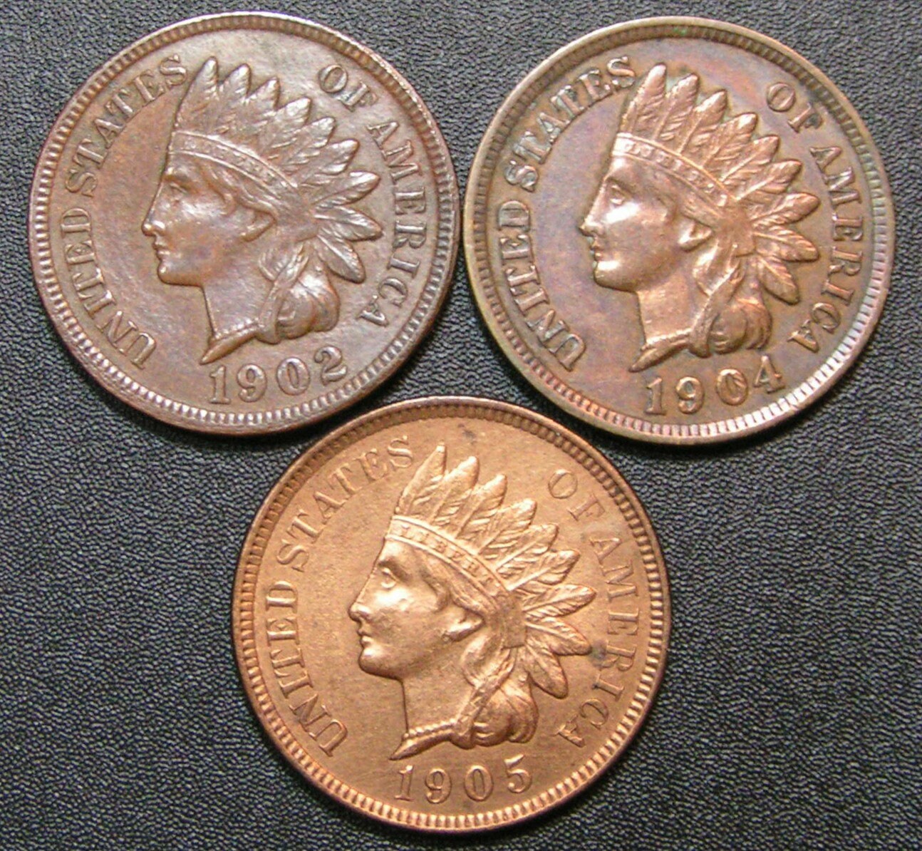 3 Indian Pennies. 1902 1904 1905 Free Shipping Etsy