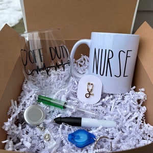 Nurse Care Package Gift Box, Male Nurse Thank You Gift Basket, Nurses Week Gift Set, Nurse Appreciation for Him Gift, Nurse Graduation