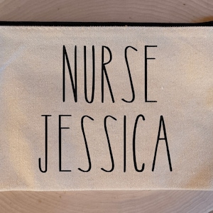 Nurse Design Custom Canvas Pencil Case
