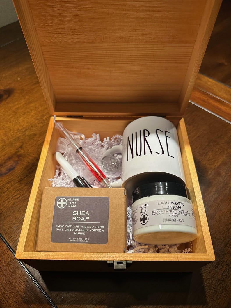 Nurse Care Package Gift Box, Nurse Spa Thank You Gift Basket, Nurses Week Gift, Nurse Appreciation, Nurse Coffee Gift, Nurse Graduation image 10