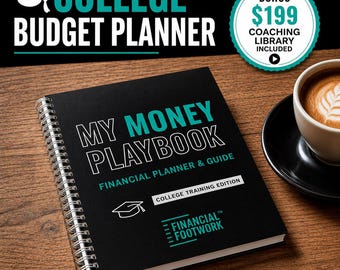 College Budget Planner, 6-Month Undated Finance Tracker, Spiral-Bound Workbook