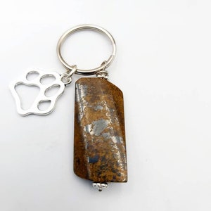 Bronzite Pet Healing Stone, Charm Cat Dog, Pendant, Healing, Gemstone, Trauma Restlessness Stress Resilience Nerve Pain