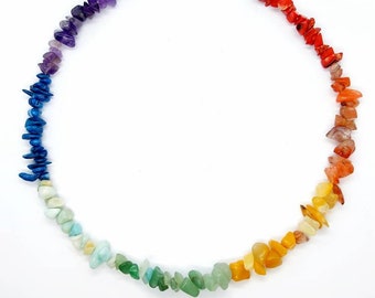 Chakra Halsband ,Chakrakette,Heilsteine für Hunde,Katzen,Hundekette Schmuckhalsband ,Edelsteine,Beruhigend,Angst