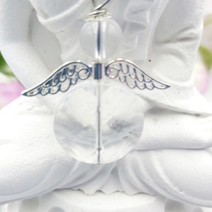 Engel hanger beschermengel edelsteen auto geluksbrenger bergkristal helende stenen ketting cadeau harmonie