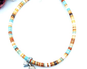 Branded collar, dog collar, cat collar, ethnic dog chain, hippie style, ID tag for dog tag, accessory, jewelry collar, gift