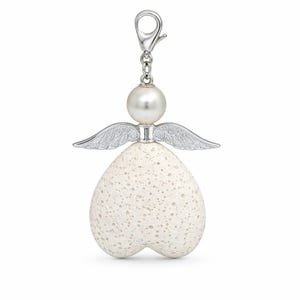 Angel, scented stone pendant, guardian angel car, lucky charm, aromatherapy, lava, necklace, gift