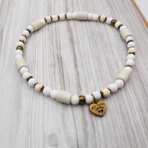 EM ceramic collar, dog chain with magnesite, for dogs and cats, natural tick protection, tick collar, healing stone anti-tick
