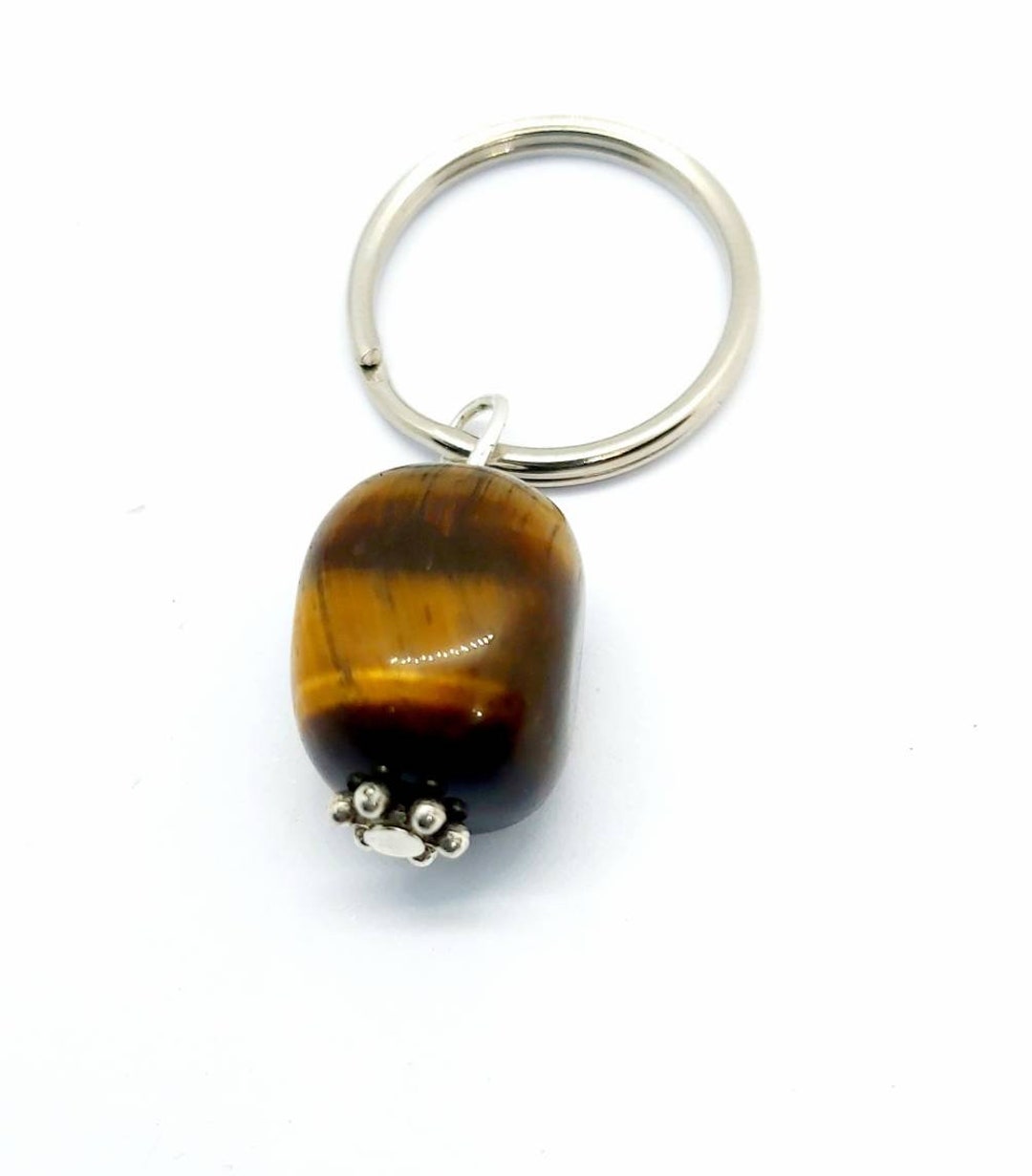 Caniche Miniature Porte-bonheur - Œil De Tigre Naturel Sculpté - 3,5 Cm - 11g