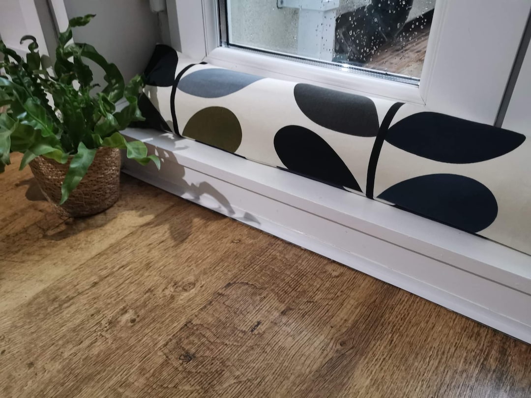 Weighted Draught Excluder, Custom Length Heavy Draft Stopper for Patio