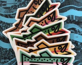Icon Trout Series | Clear Decals